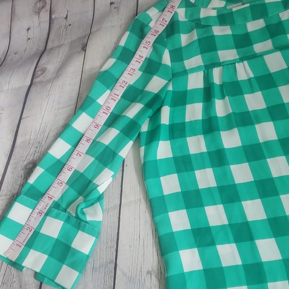 Banana Republic Green white Checkered Shirt - Picture 11 of 12